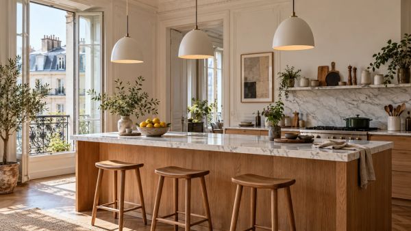 Les avantages d'opter pour plusieurs suspensions sur votre îlot de cuisine