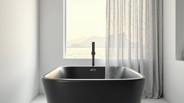 Optimiser votre espace avec un mitigeur baignoire noir élégant