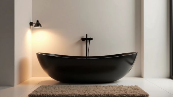 Optimiser votre espace avec un mitigeur baignoire noir élégant