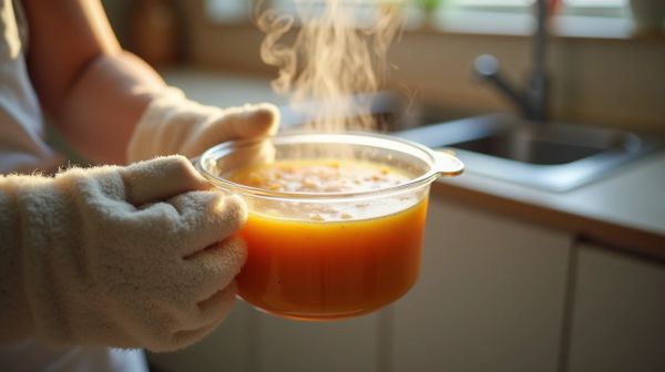 Transporter une soupe maison sans la renverser ni la refroidir